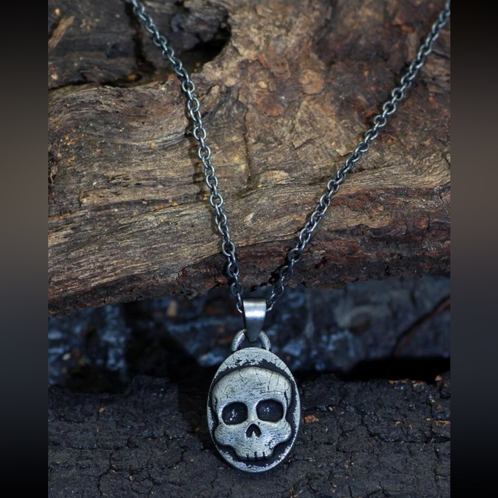 💀 Awesome Rustic Style Skeleton Skull Necklace 💀